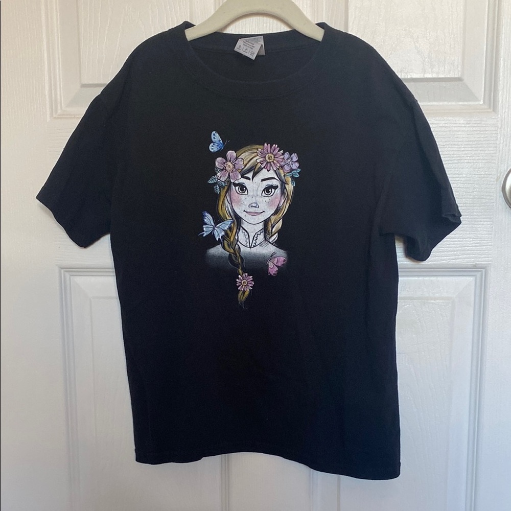 Kids Black Graphic T-Shirt